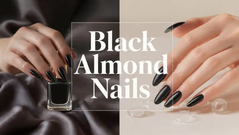 Black Almond Nails