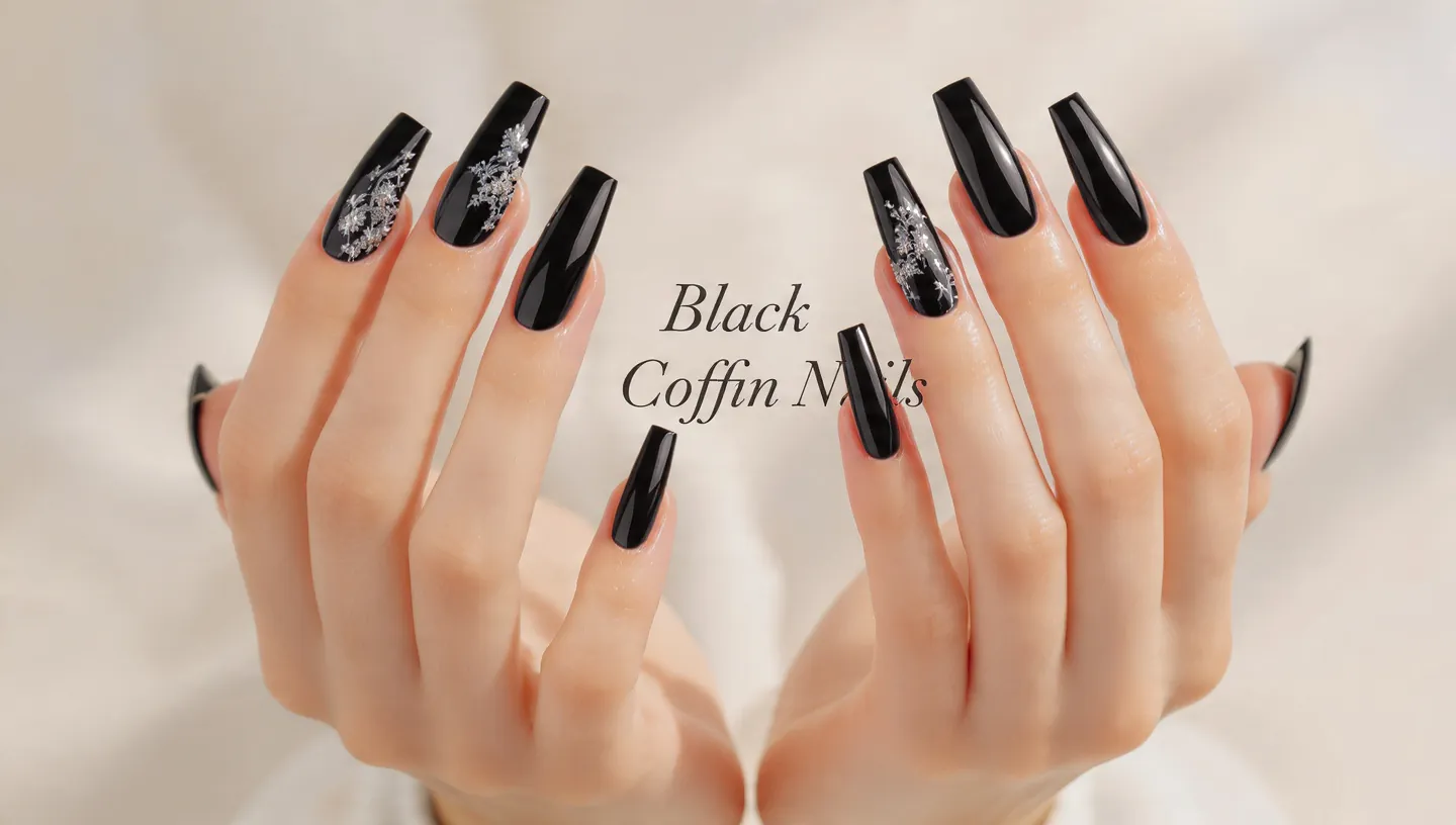 Black Coffin Nails