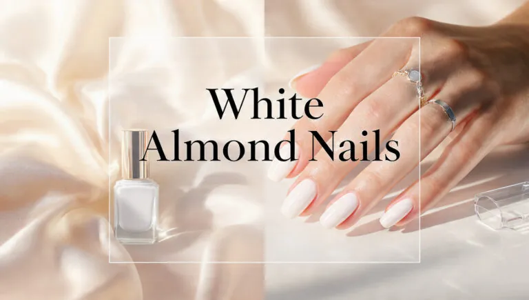 White Almond Nails