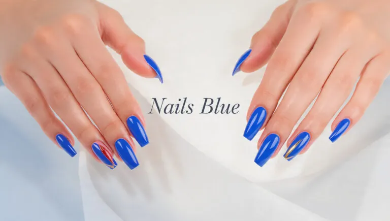 Nails Blue