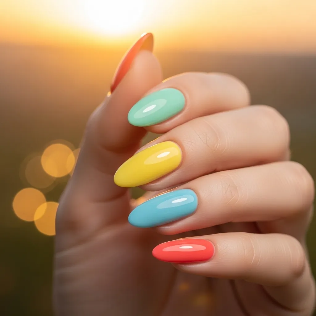 Almond Nails Designs Summer