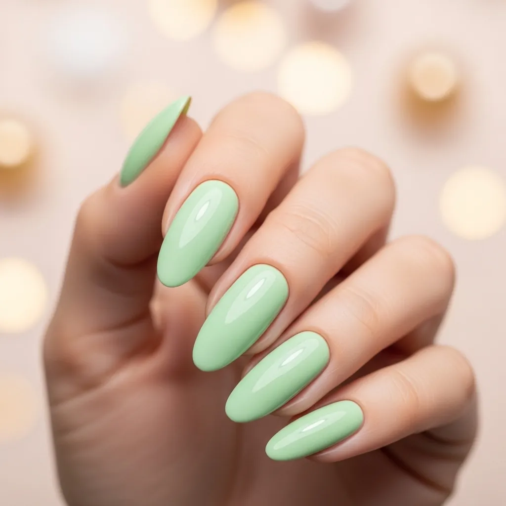Spring Green Nails