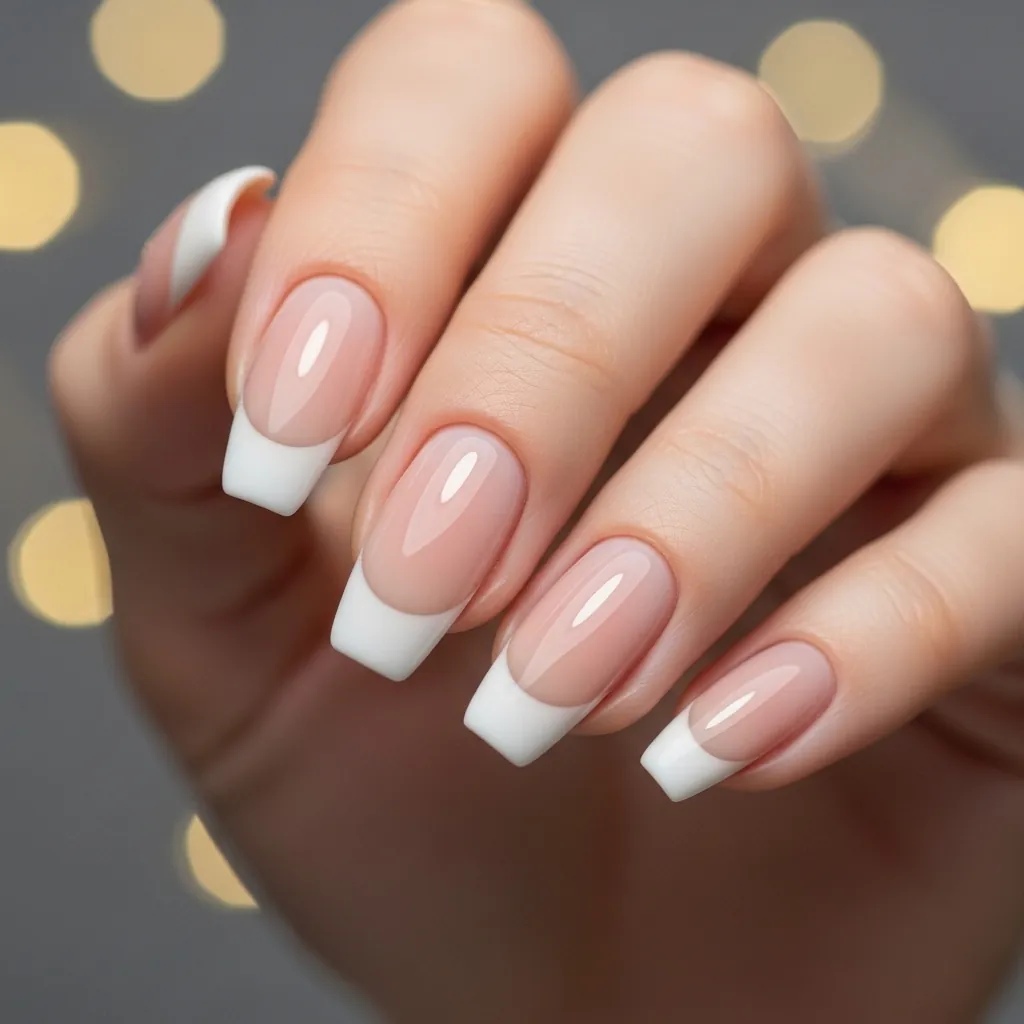 Spring French Tip Nails