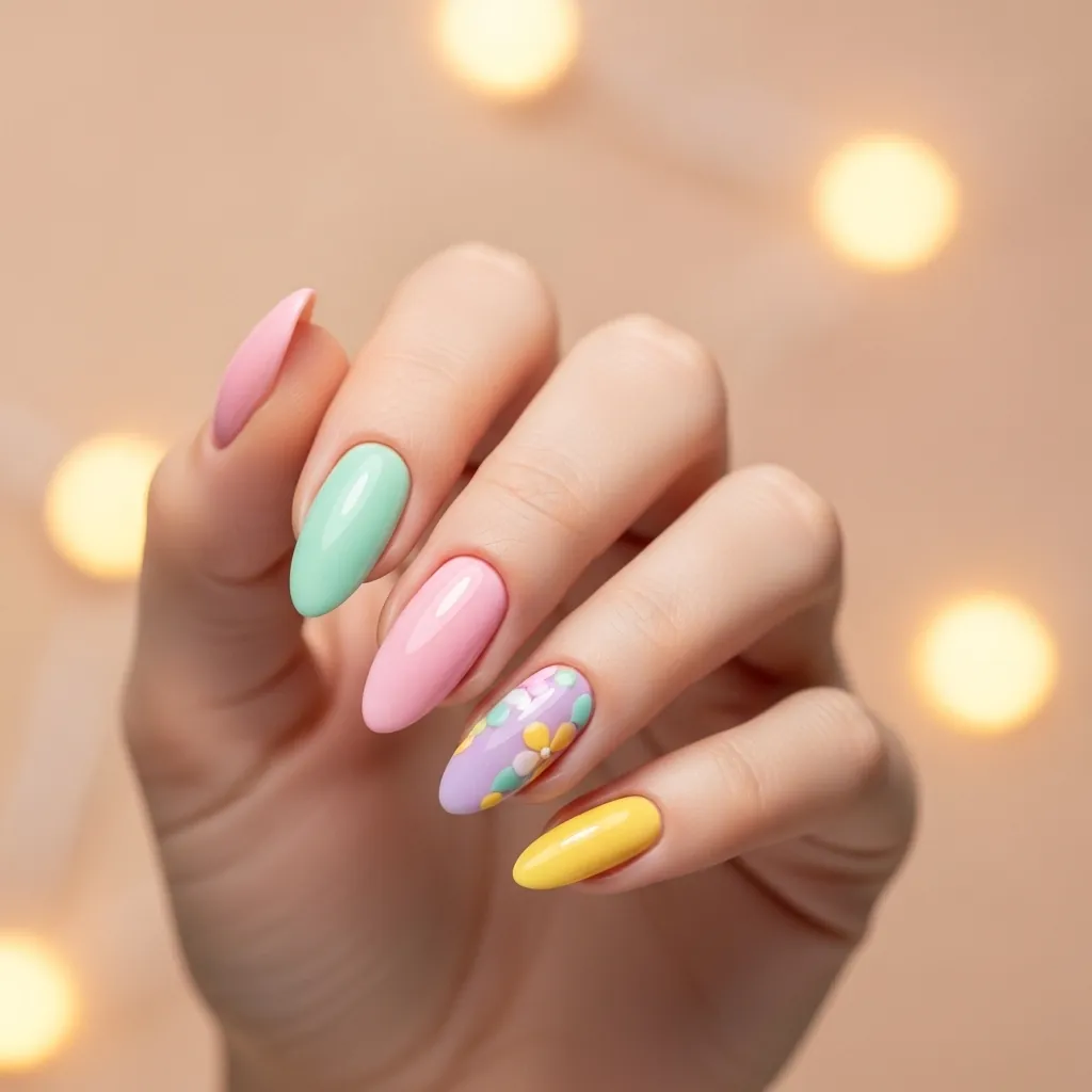 Spring Pastel Nails