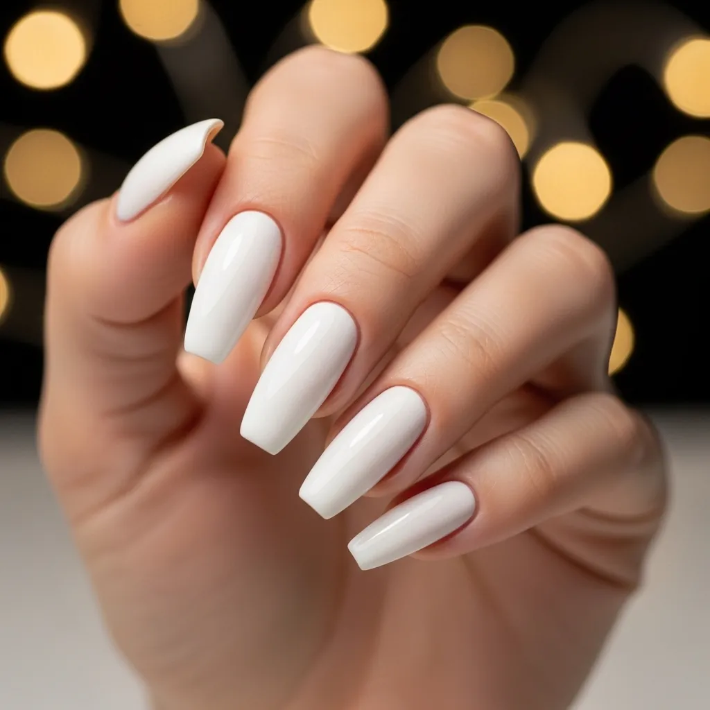 White Coffin Nails