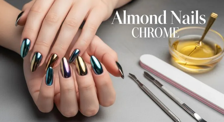 Almond Nails Chrome