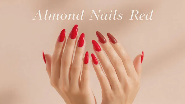 Almond Nails Red