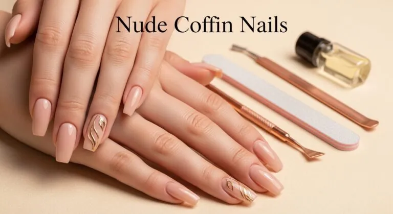 Nude Coffin Nails