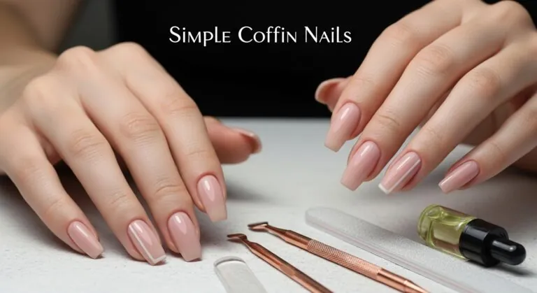 Simple Coffin Nails