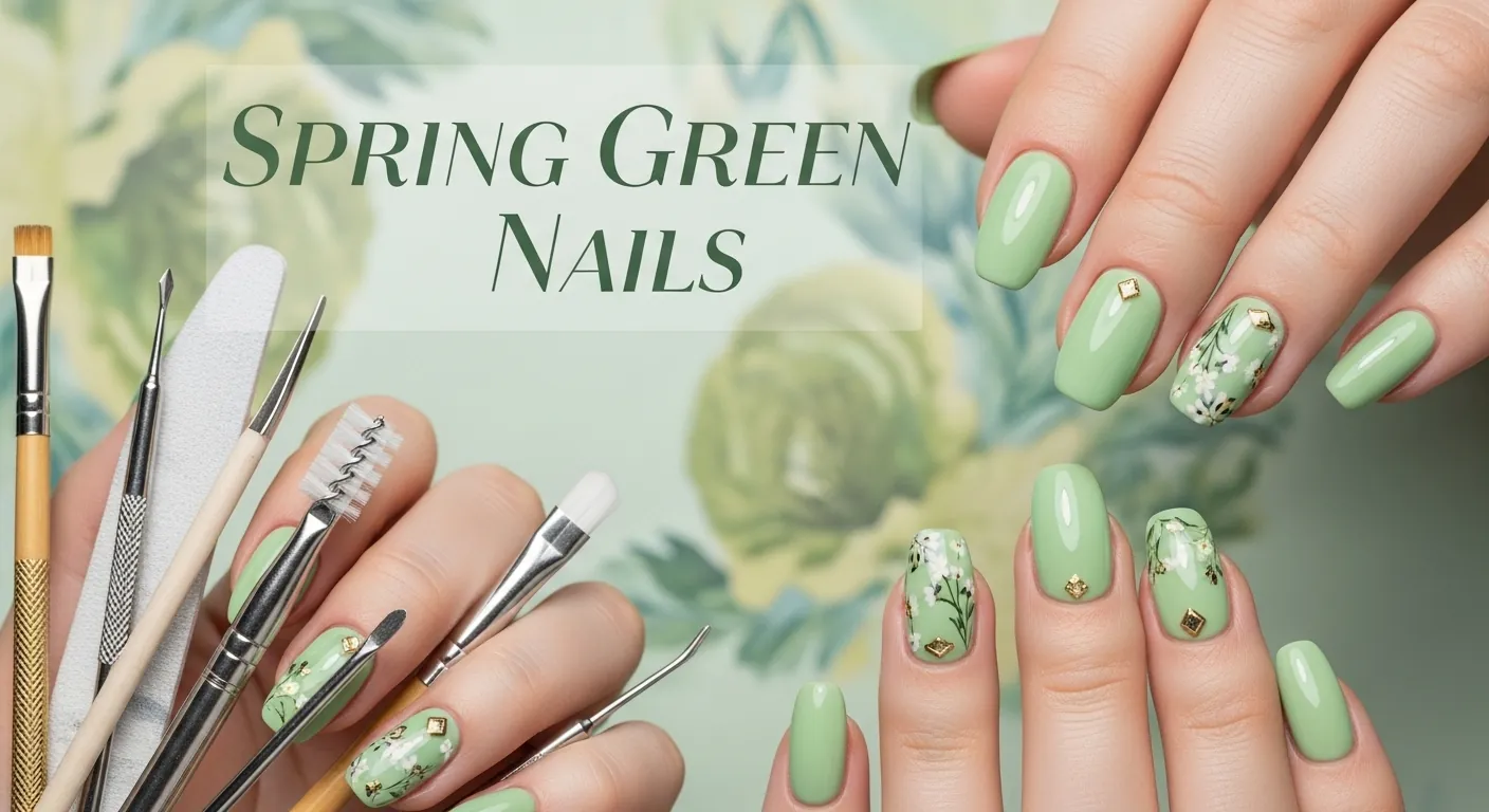 Spring Green Nails