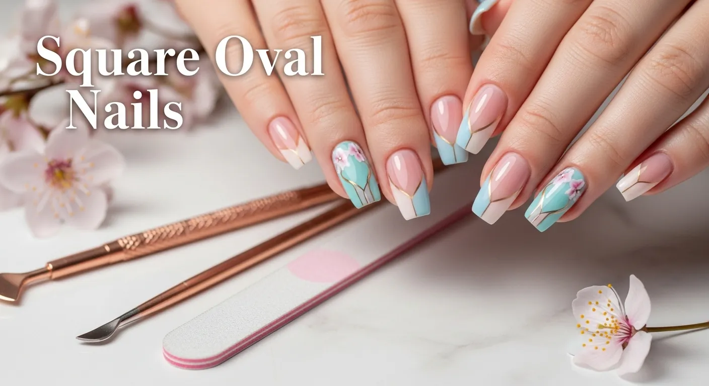 Square Oval Nails